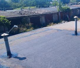 частичный ремонт мягкой кровли - тип 2