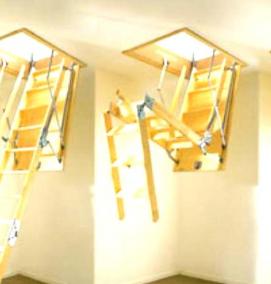 чердачные лестницы с люком складные - модель 1