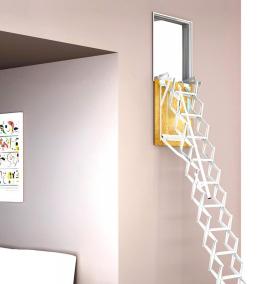 чердачные лестницы с люком складные - модель 4