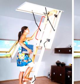 чердачные лестницы с люком складные - модель 2