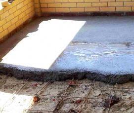 черновая стяжка по грунту - вариант 4