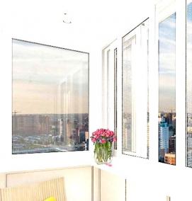 черные алюминиевые окна - тип 4