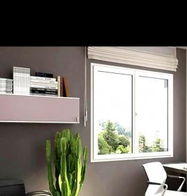 черные алюминиевые окна - тип 3