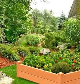 черный материал для грядок - модель 3