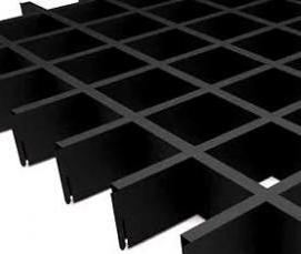 черный подвесной потолок - вариант 1