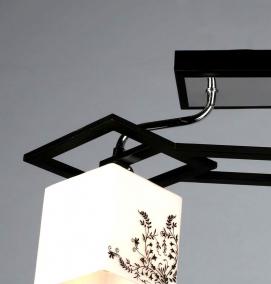 черный потолочный светильник - модель 1