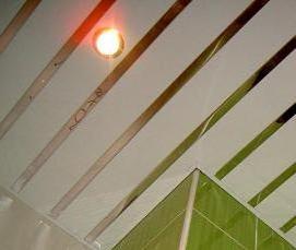 черный реечный потолок - тип 4