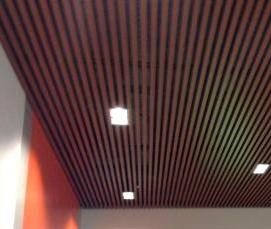 черный реечный потолок - тип 3