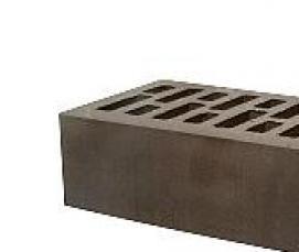 черный шамотный кирпич - тип 1