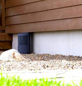 цокольная вентиляция - вариант 1