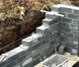 цокольные керамзитобетонные блоки - модель 2