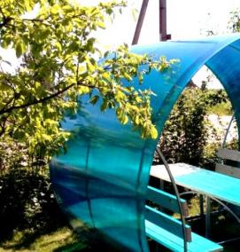 цветной поликарбонат для беседки - модель 4