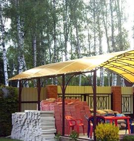 цветной поликарбонат для беседки - модель 2