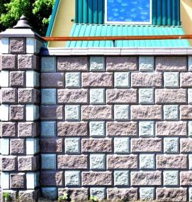 цветной шлакоблок - модель 1