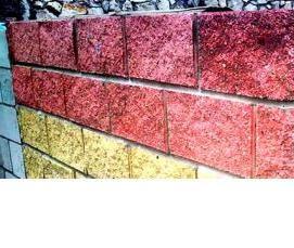 цветные керамзитобетонные блоки - модель 3