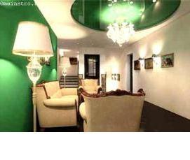 цветные одноуровневые натяжные потолки - тип 3