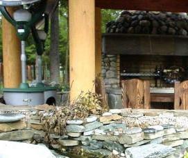 Дачная беседка с мангалом и барбекю - тип 4