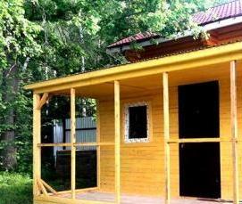 Дачная бытовка с верандой - тип 2