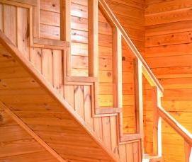 Дачные деревянные лестницы - вариант 1