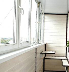 Декоративная отделка балкона - тип 1