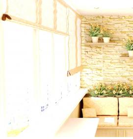 Декоративная отделка балкона - тип 4