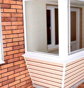 Декоративная отделка балкона - тип 2