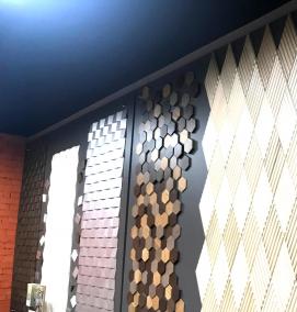 Декоративные 3d панели деревянные - модель 2