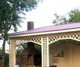 Декоративные деревянные беседки - вариант 4