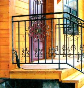 Декоративные металлические лестницы - модель 3