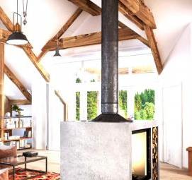 Декоративные потолочные балки из дерева - вариант 4