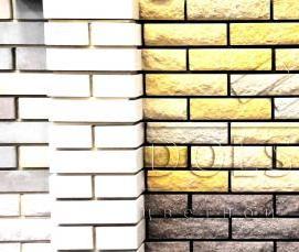 Декоративный кирпич желтый - вариант 2
