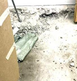 Демонтаж бетонного пола - модель 1