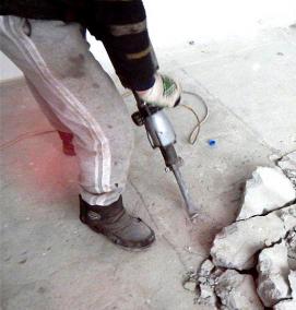 Демонтаж бетонного пола - модель 4