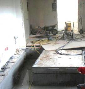 Демонтаж бетонного пола - модель 2