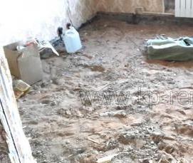 Демонтаж бетонной стяжки - вариант 1