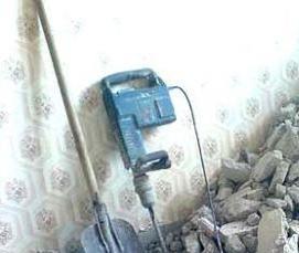 Демонтаж бетонной стяжки - вариант 3