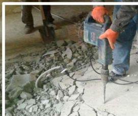 Демонтаж бетонной стяжки - вариант 2