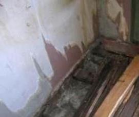 Демонтаж деревянных лаг - тип 3