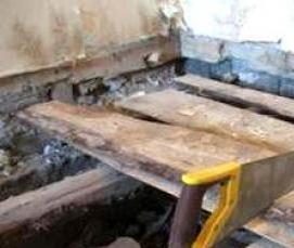 Демонтаж деревянных лаг - тип 2