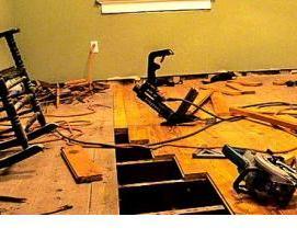 Демонтаж дощатого пола - тип 2