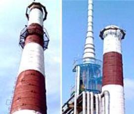 Демонтаж дымовых кирпичных труб - тип 4