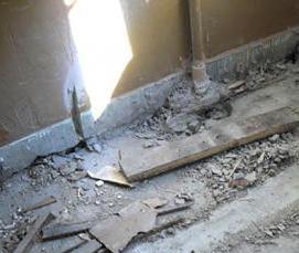 Демонтаж гидроизоляции - тип 4