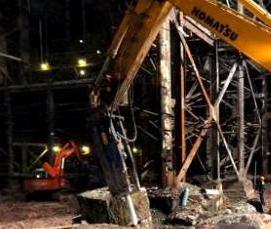 Демонтаж гидромолотом - тип 1