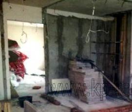 Демонтаж гипсовых перегородок - тип 3