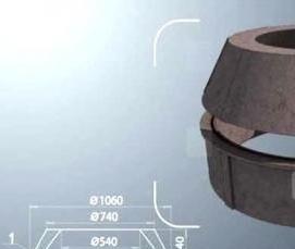 Демонтаж колец колодца - модель 1
