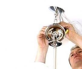 Демонтаж люстры - вариант 3