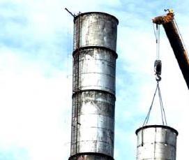 Демонтаж металлической трубы котельной - вариант 1