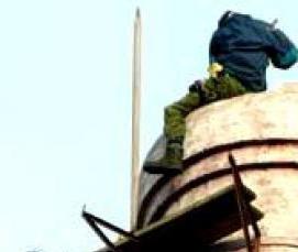 Демонтаж металлической трубы котельной - вариант 3