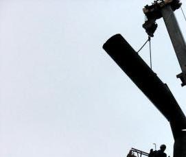 Демонтаж металлической трубы котельной - вариант 2