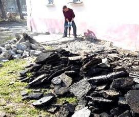 Демонтаж отбойным молотком - вариант 2